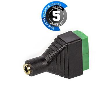 Imagem de Kit com 5 Adpatador Borne P2 fêmea 4 Vias - CIRILO CABOS