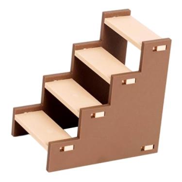Imagem de ShengQuanHao Escada de Escalada para Hamster, Brinquedo de Exercício, Acessório de Habitat para Porquinhos-da-índia, Instalação Rápida, Material PP Durável, Versát, 8cm X 12cm X 12cm