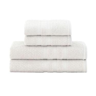 Imagem de Jogo toalha de banho gigante 4 peças vanilla - buddemeyer, Bege 1084