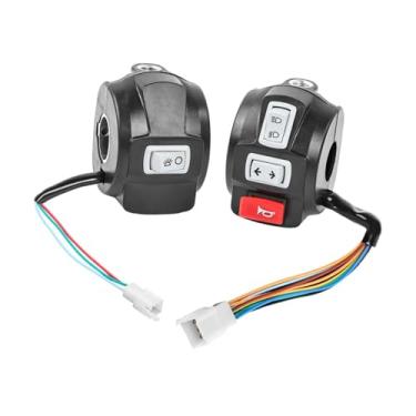 Imagem de KiBcsLic Interruptor de buzina para farol de bicicleta elétrica, peças de reposição, interruptor de controle de guidão para triciclo, Esquerda E Direita