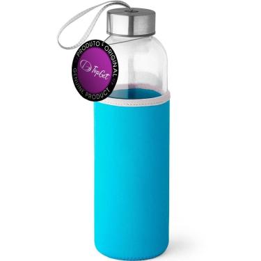 Imagem de Garrafa De Vidro 520 Ml Soft Topget - Azul Claro