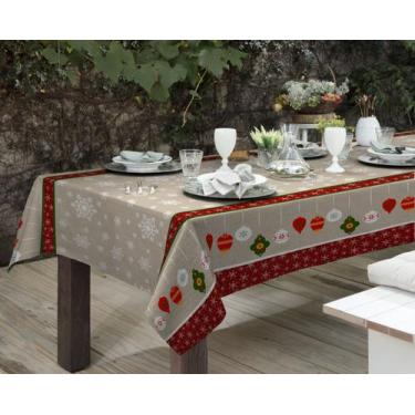 Imagem de Toalha de Mesa Linhão Retangular 8 Lugares Natal 1,40 x 2,90 - raner, 