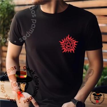 Imagem de Camiseta Supernatural Logo - Mina Store, Preto, Baby Look P