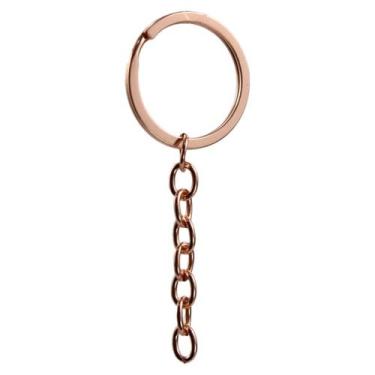 Imagem de Argola Italiana Rose Gold 32mm Com Corrente 20 Unidades - RussoArt