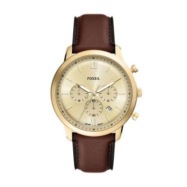 Imagem de Relógio Fossil Masculino Neutra Dourado - FS6113/0DN
