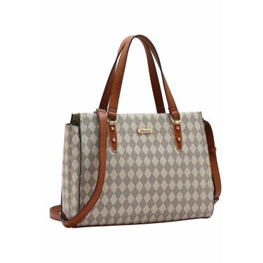 Imagem de Bolsa Feminina Tote Transversal Chenson 3484851 Monograma
