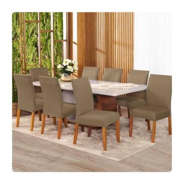 Imagem de Kit 8 Capas de Cadeira Malha Gel - Lenharo Enxovais, AVELA