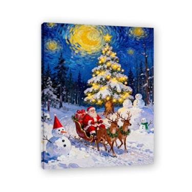 Imagem de Pôster de Natal de casa de fazenda, estampa de férias de inverno, decoração de parede de Natal vintage para decoração de galeria de quarto de fazenda A61. Moldura interna 60x80cm-23,7x31,5 pol