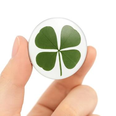 Imagem de Preserved Real Four Leaf Clover Pocket Token – Trevo genuíno de 4 folhas simbolizando esperança, fé, amor e sorte – Trevo da sorte da Coreia do Sul – Durável, preservação à prova d'água para uma sorte