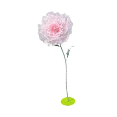 Imagem de oshhni Decoração de cenário artificial do cenário de casamento criativo imenso arranjo floral para festa de cerimônia em casa fora, Rosa