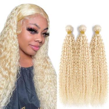 Imagem de Pacotes de cabelo YOUNGHANN 613 Kinky Curly Brazilian Virgin x3 18in