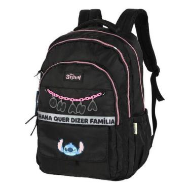 Imagem de Mochila Costas Porta Notebook Original Stitch Ohana - Luxcel, Preto