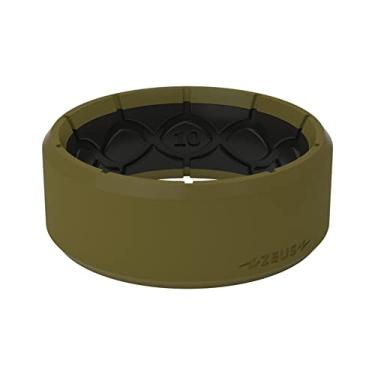 Imagem de Anel de silicone Zeus da Groove Life - Anéis de casamento de borracha respirável para homens, cobertura vitalícia, design exclusivo, anel de ajuste confortável, 10, Silicone, Sem pedras preciosas