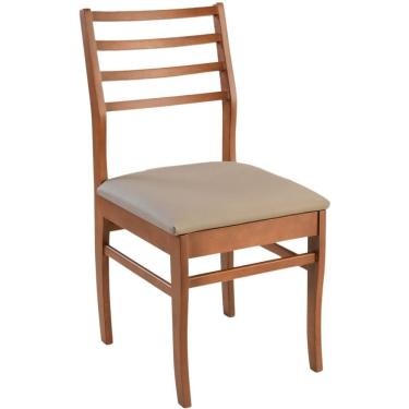 Imagem de Cadeira Dubai 90cm Madeira Maciça Sala Jantar Castanho