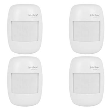 Imagem de Kit 4 Sensores Passivo Sem Fio Ivp 4000 Smart Intelbras