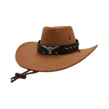Imagem de Chapéu Cowboy de Aba Larga - Estilo Ocidental Retrô Unissex para Verão