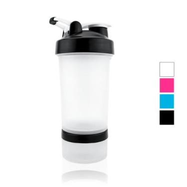 Imagem de Garrafa Coqueteleira Shakeira 450ml com Esfera Misturadora e Compartim