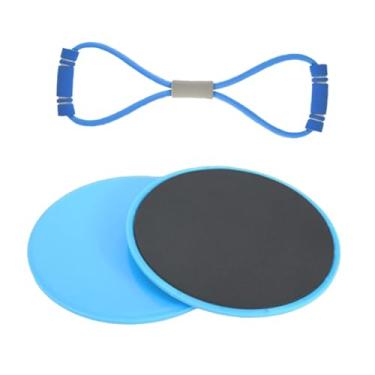 Imagem de Vaveren Deslizadores de Exercício Deslizadores de Fitness Equipamentos Leves Compactos Discos de Deslizamento de Exercício Discos de Fitness para Academia em, Azul