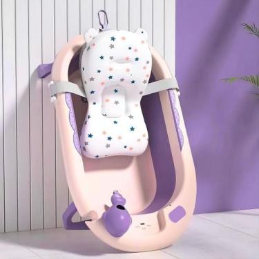 Imagem de Banheira Infantil Dobrável Com Caminha Para Banho Neném Baby - Tibaby,