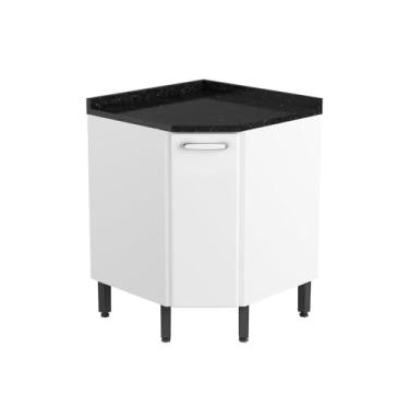 Imagem de Balcão de Canto Evidence Aço 1 Porta 7115 Branco - Bertolini