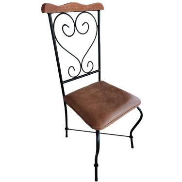 Imagem de Cadeira Estofada Impermeável De Ferro Artesanal