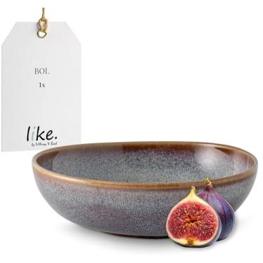 Imagem de Like by Villeroy & Boch – Bol bege – Tigela elegante para cereais e saladas feita de grés, bege, 43 x 43 x 5,5 cm, pode ser lavada na lava-louças