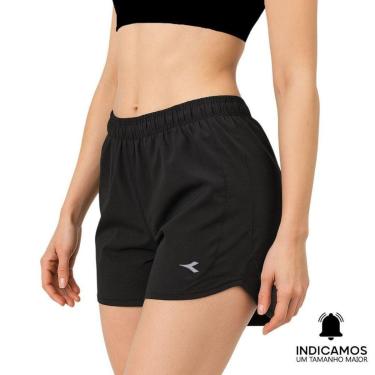 Imagem de Short Diadora Small Logo Uno Feminino - Preto M-Feminino