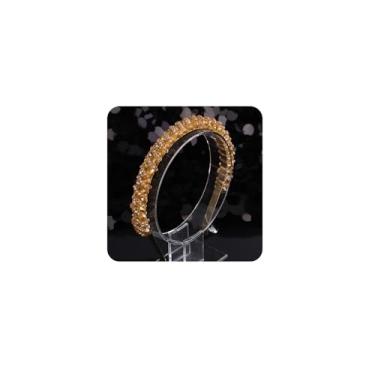 Imagem de Rumtock Tiara de cristal de champanhe feita à mão para ocasiões especiais para mulheres, casamento, noiva, feita à mão, coroa de strass, acessórios de cabelo (champanhe)