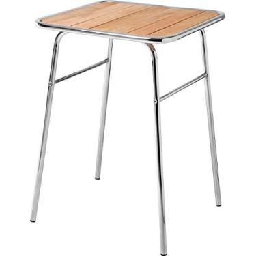 Imagem de Mesa Pequena Cromada Para Sacada De Apartamento, MetalCromo, Cromado, Tamanho único