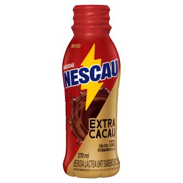 Imagem de Bebida Láctea Extra Cacau Nescau Nestlé 270ml Fonte de Cálcio