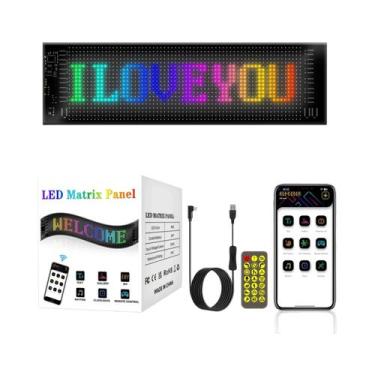 Imagem de Painel De Pixel LED Flexível Luz Noturna DIY Programável Display De Ca