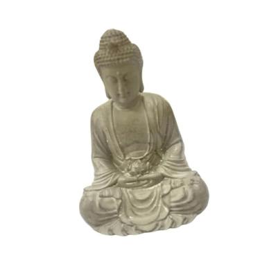 Imagem de Ｂｅｓｇａ Estátua de Buda para Mesa, Decoração Versátil e Leve, Artesanato Decorativo para Escrivaninha, Estatueta Tradicional Chinesa