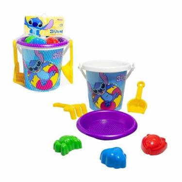 Imagem de Conjunto Balde De Praia Stitch Brinquedos Rosita