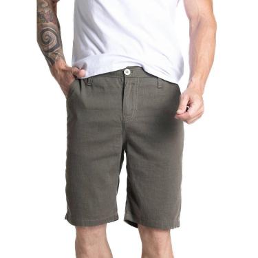Imagem de Bermuda Linho Sawary - 281159 - verde olivia 42-Masculino