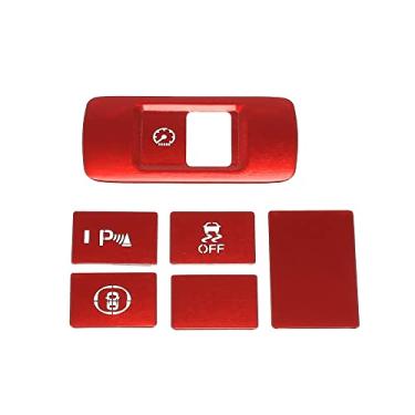 Imagem de X AUTOHAUX 6 peças para Honda Civic 11ª geração 2022 acabamento decorativo interior veículo estabilidade painel lateral do volante para Sedan Hatchback LX EX EX-L Sport Touring Red