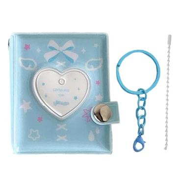 Imagem de Álbum De Fotos Chaveiro - Suporte Impermeável Portátil De PVC,5 cm Pequeno Álbum de Fotos Porta-chave | Para Aniversário Casamento dos Namorados Uso Diário Viagem Crianças Adultos