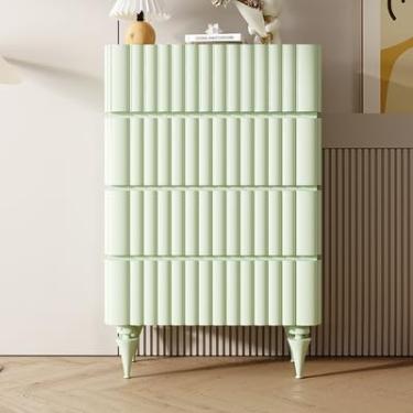 Imagem de Cômodas Cômoda - com armazenamento para quarto Organizadores de armário e para corredor, entrada(Green,75 * 40 * 100cm)