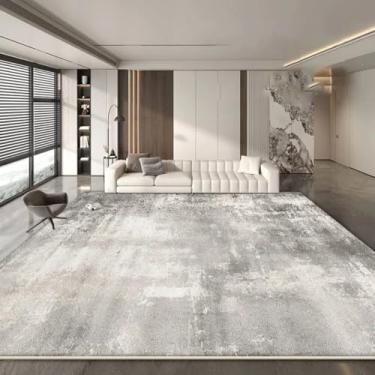 Imagem de Tapete abstrato grande para sala de estar, minimalista, decoração para casa, tapete macio para quarto, sala de estar, tapete dobrável para chão (160 x 200 cm / CX006-Flannel-1)