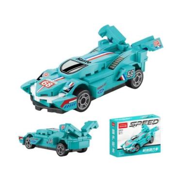 Imagem de Conjunto De Brinquedos De Blocos De Montar Com 12 Carros De Retorno Pa