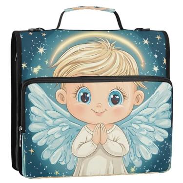 Imagem de Fichário escolar com 3 anéis com zíper verde escuro e bolsos organizadores