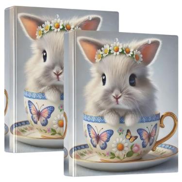 Imagem de Fichários florais personalizados de 3,8 cm, 3 anéis, 200 folhas, portfólio, anel, estampado, anel redondo, fichário resistente, 31,5 x 27 x 6 cm, 1 pacote