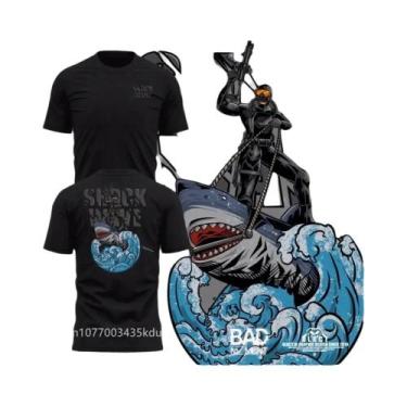 Imagem de Camiseta Tática Masculina De Algodão Respirável Manga Curta Gola Redon