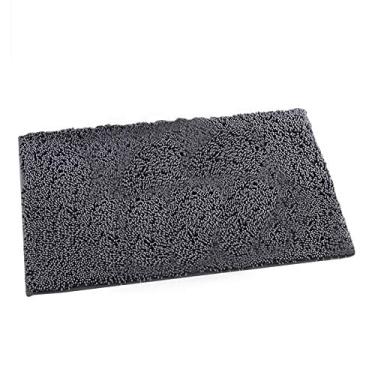 Imagem de Tapete de Banheiro Chenille Microfibra Ultra Macia e Peludo Fluffy Absorvente Água Confortável Lavável à Máquina para Pia Chuveiro Casa Sala Estar Coz