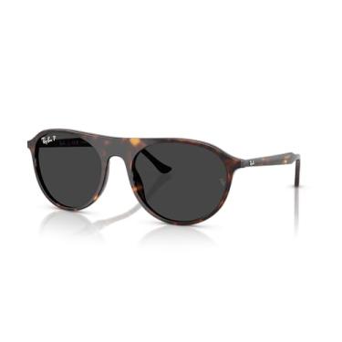 Imagem de Óculos de Sol Ray-Ban Polarizado 0RB2215 902/48 Tam 59 / Havana Marrom - Lentes Preto
