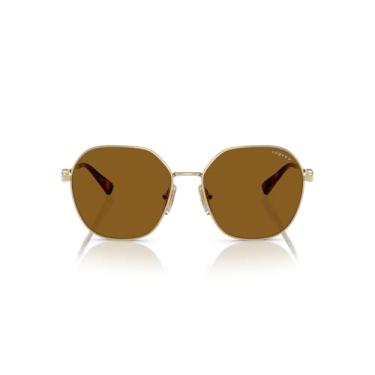 Imagem de Óculos de Sol Vogue Eyewear Polarizado 0VO4318SB 848/83 Tam 55 / Ouro - Lentes Marrom