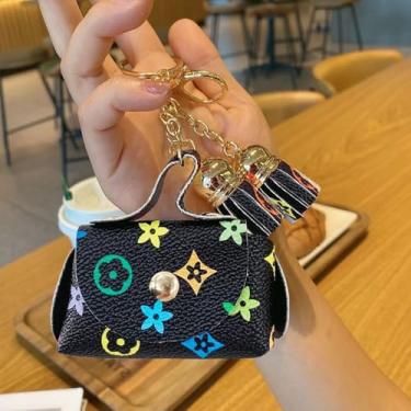 Imagem de Carteira feminina pequena de couro sintético, porta-cartões de crédito resistente à água, Preto, Clássico