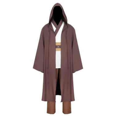 Imagem de TZIISOA Conjunto de túnica masculina com capuz para cosplay adulto fantasia de Halloween, Z3921wh, 3G