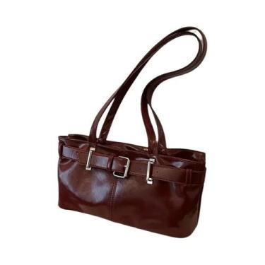 Imagem de Bolsa De Ombro Vintage Y2K Em Couro PU Para Mulheres, Bolsa De Mão E C