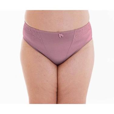 Imagem de Calcinha Cavada com Renda Lut 816 Canelada - Lut Lingerie, G, Satin 2