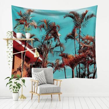 Imagem de Tapeçaria Coconut Beach Scenery Microfabric 150x130cm